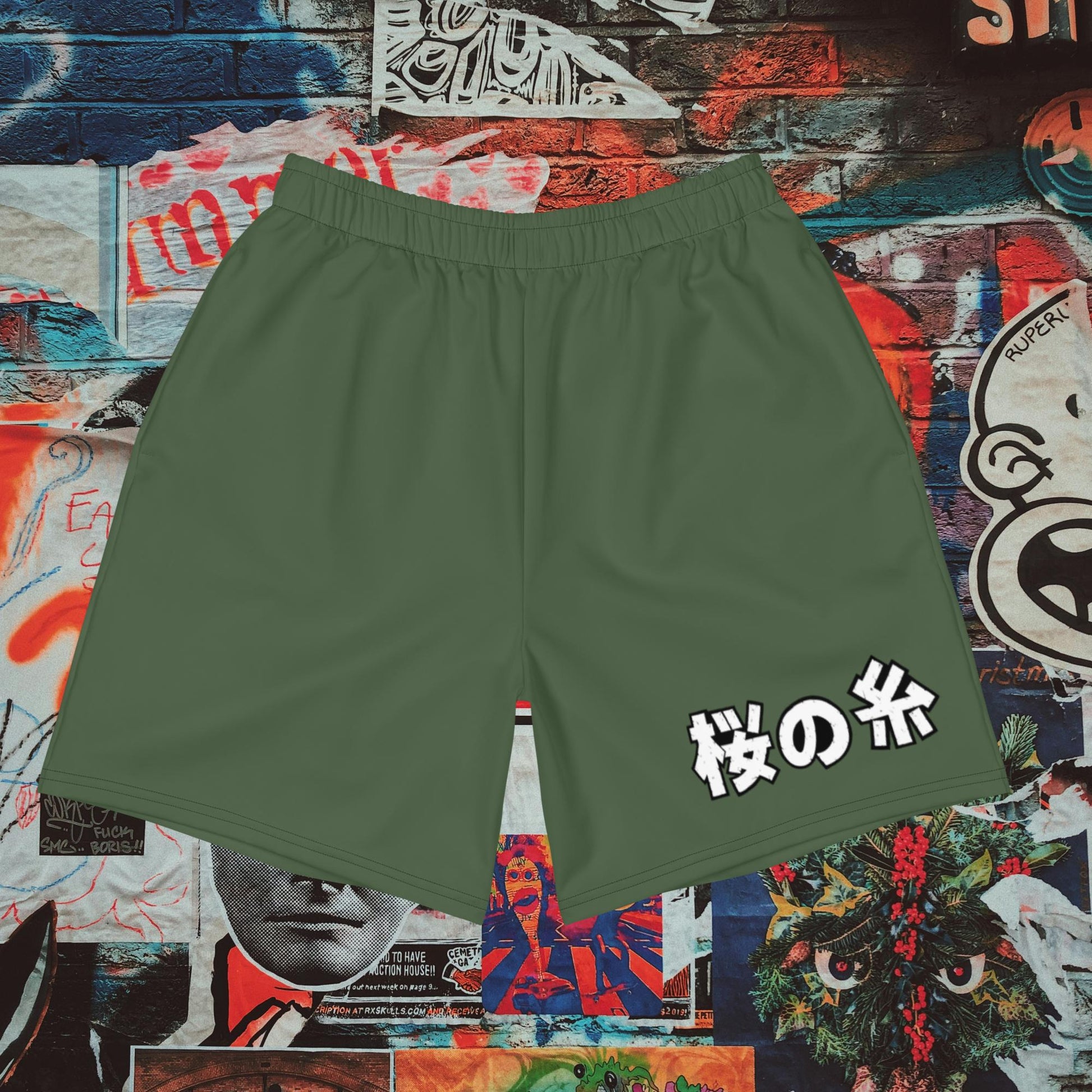 army green gym shorts