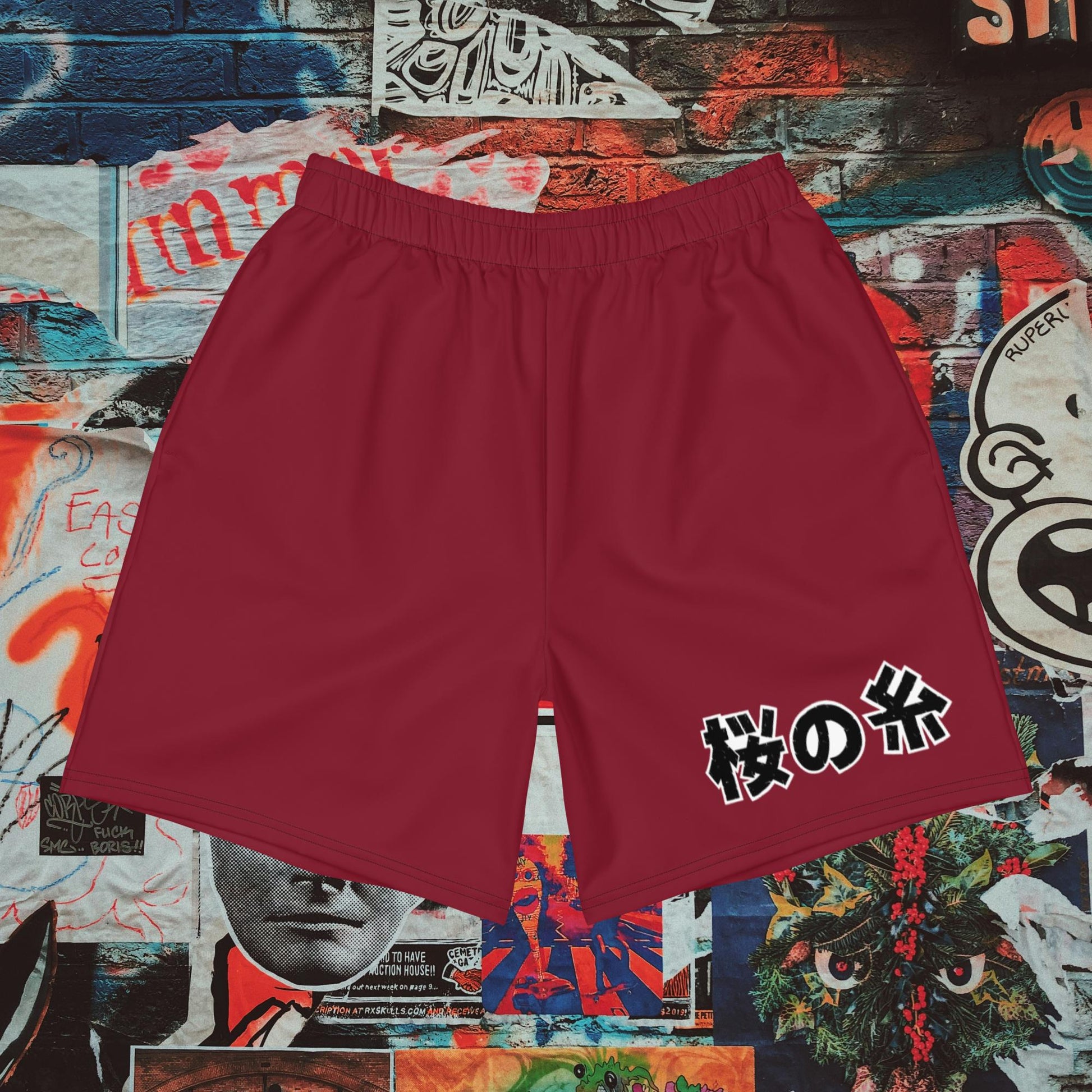 burgundy gym shorts