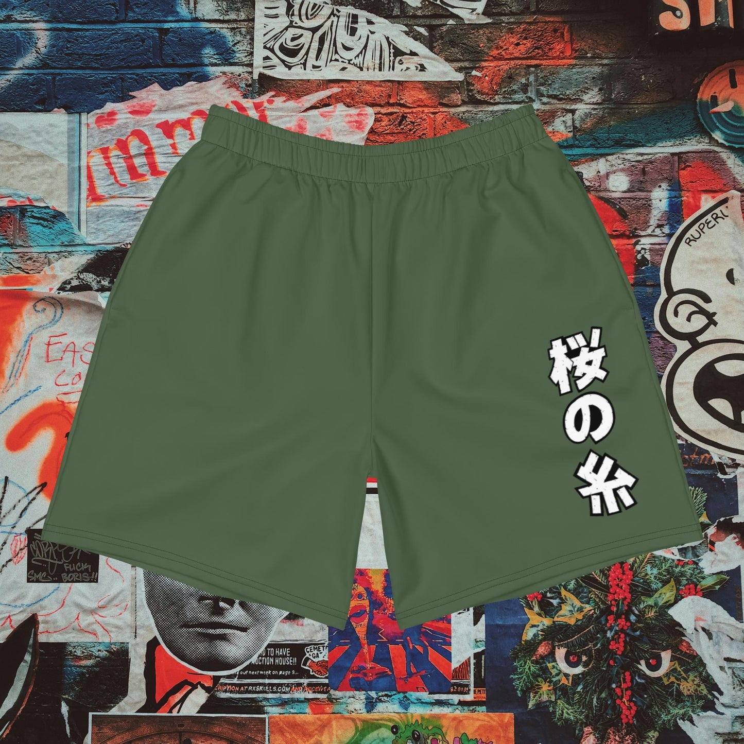 army green gym shorts