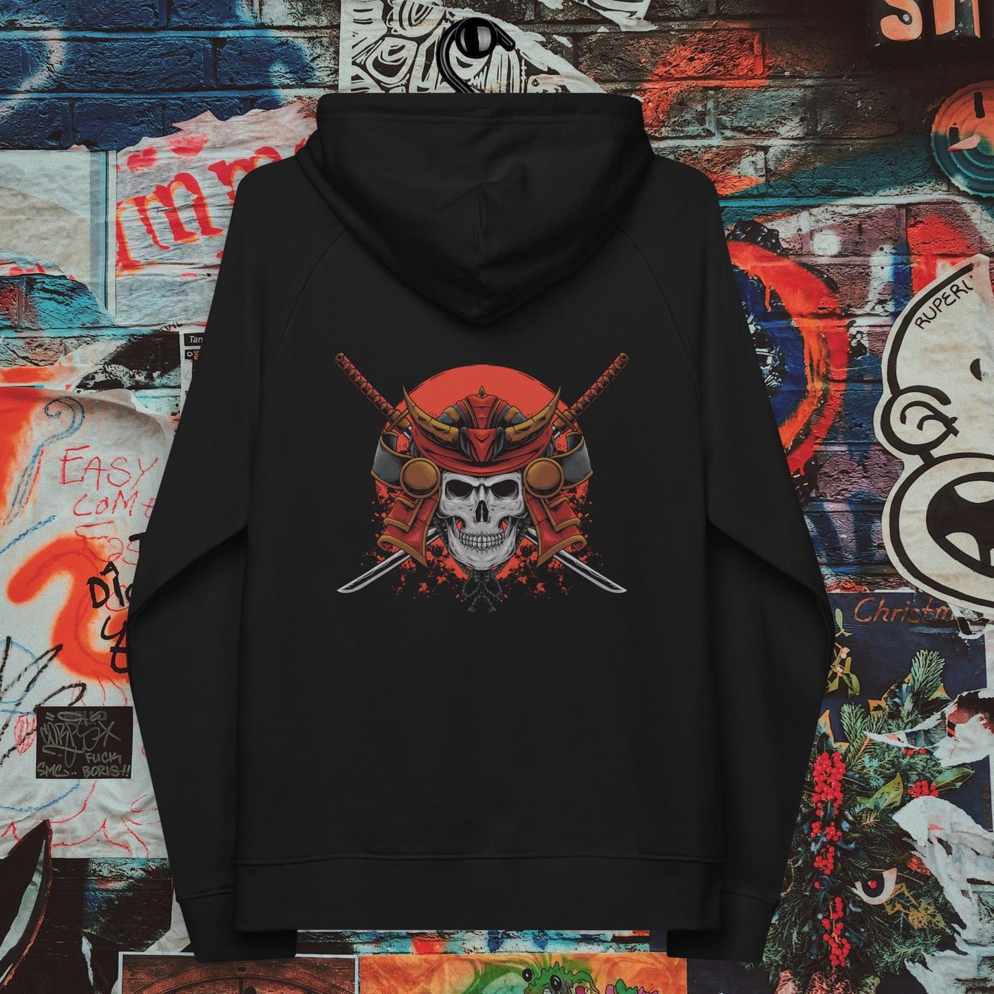 dual katana samurai premium hoodie