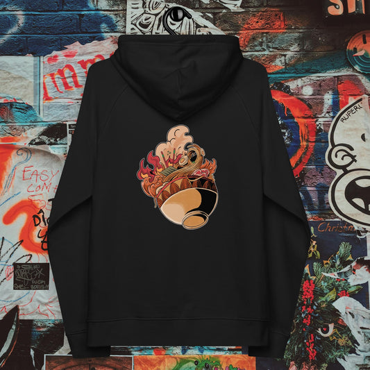 steaming ramen bowl premium hoodie