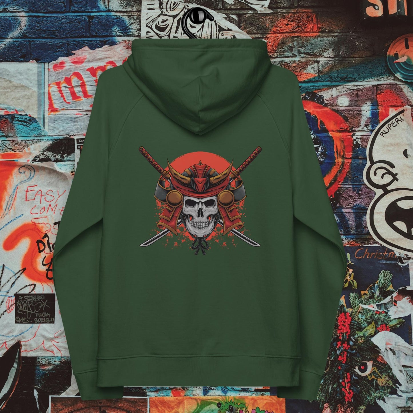 dual katana samurai premium hoodie