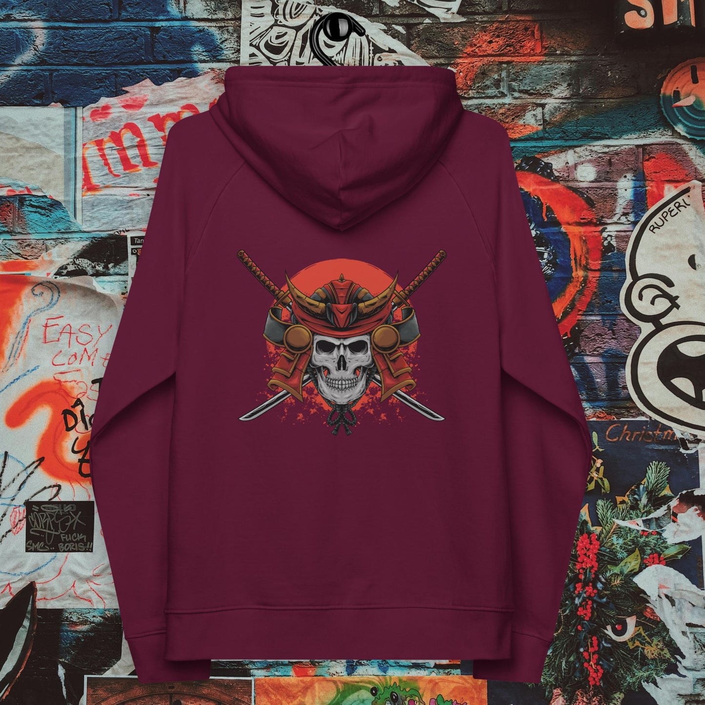 dual katana samurai premium hoodie