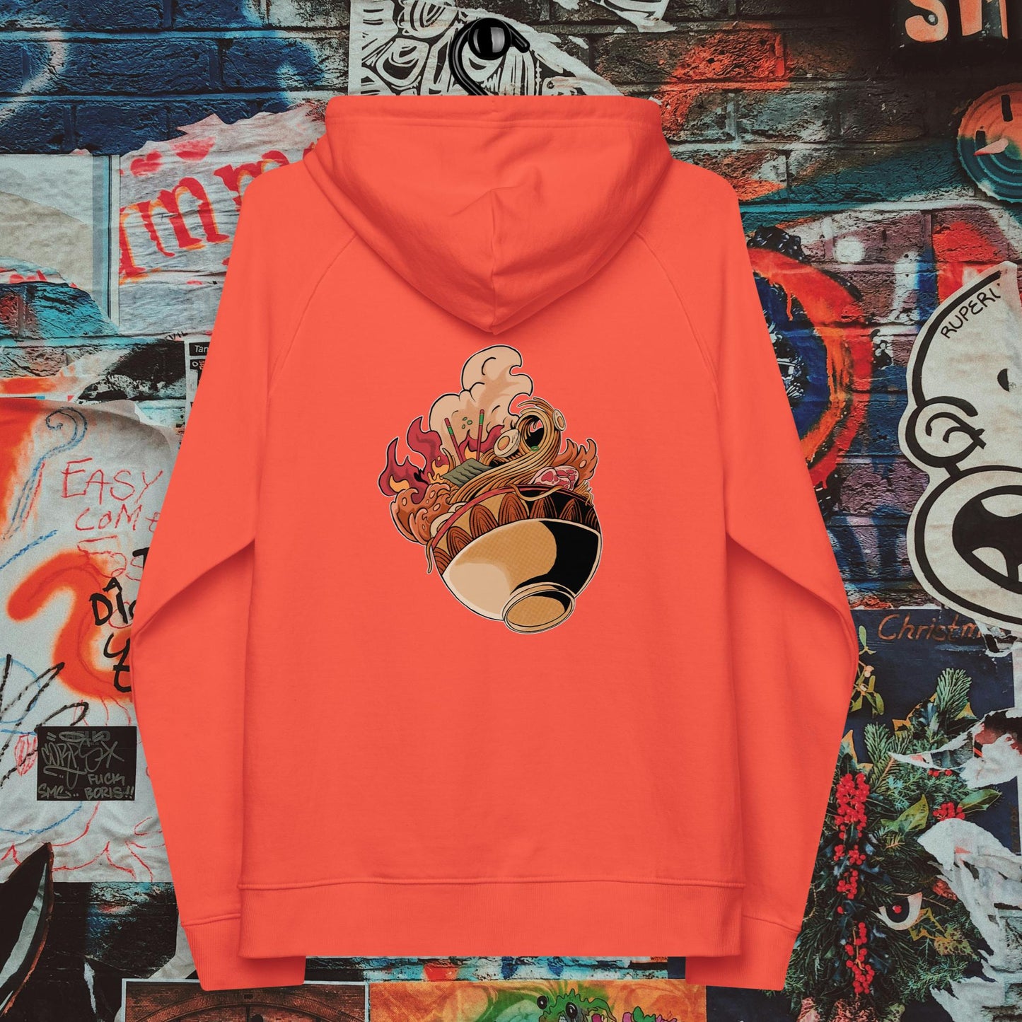 steaming ramen bowl premium hoodie