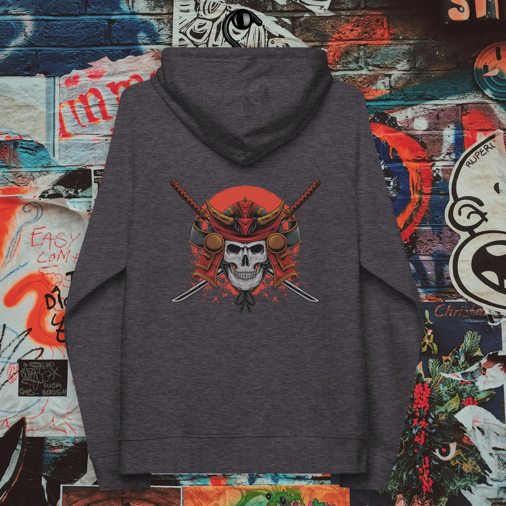 dual katana samurai premium hoodie