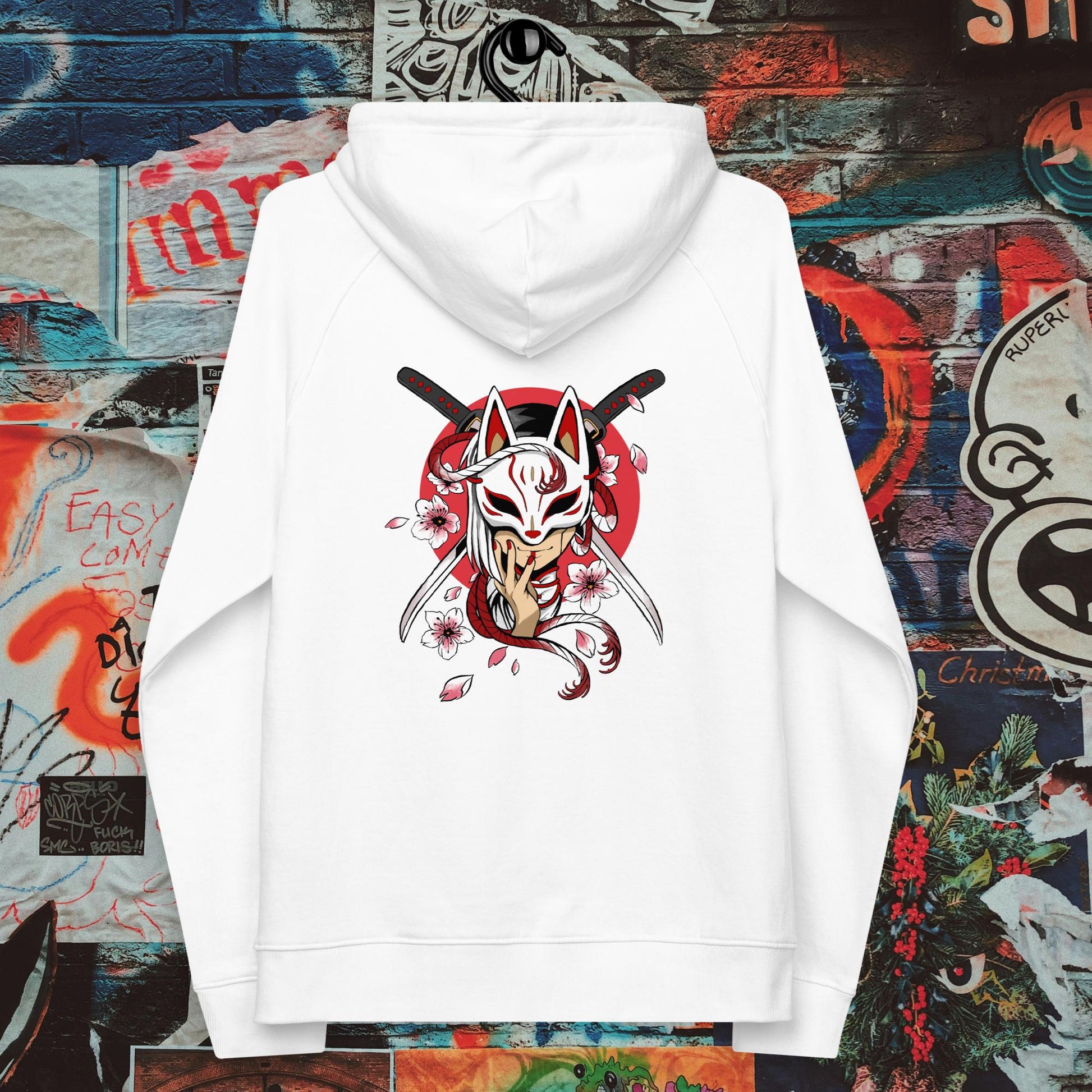 masked girl premium hoodie