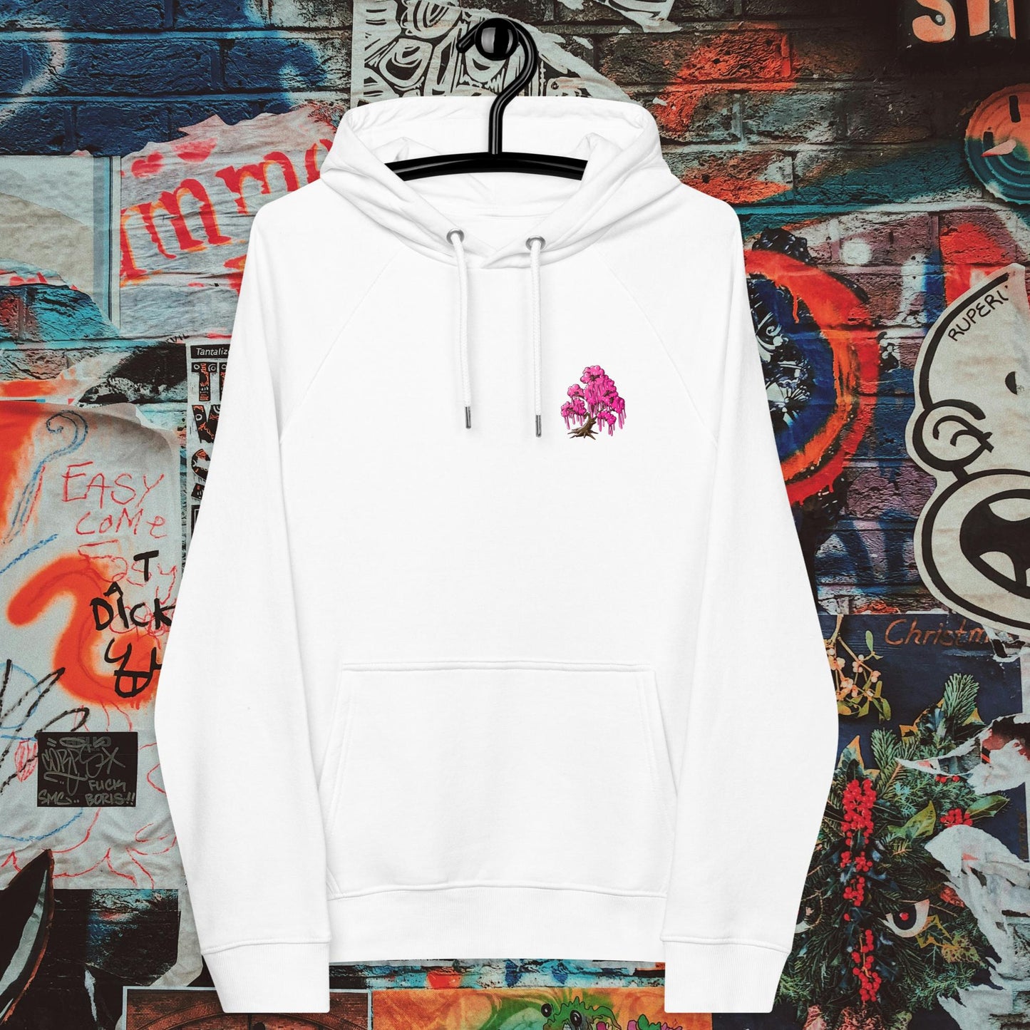 ying yang fish premium hoodie