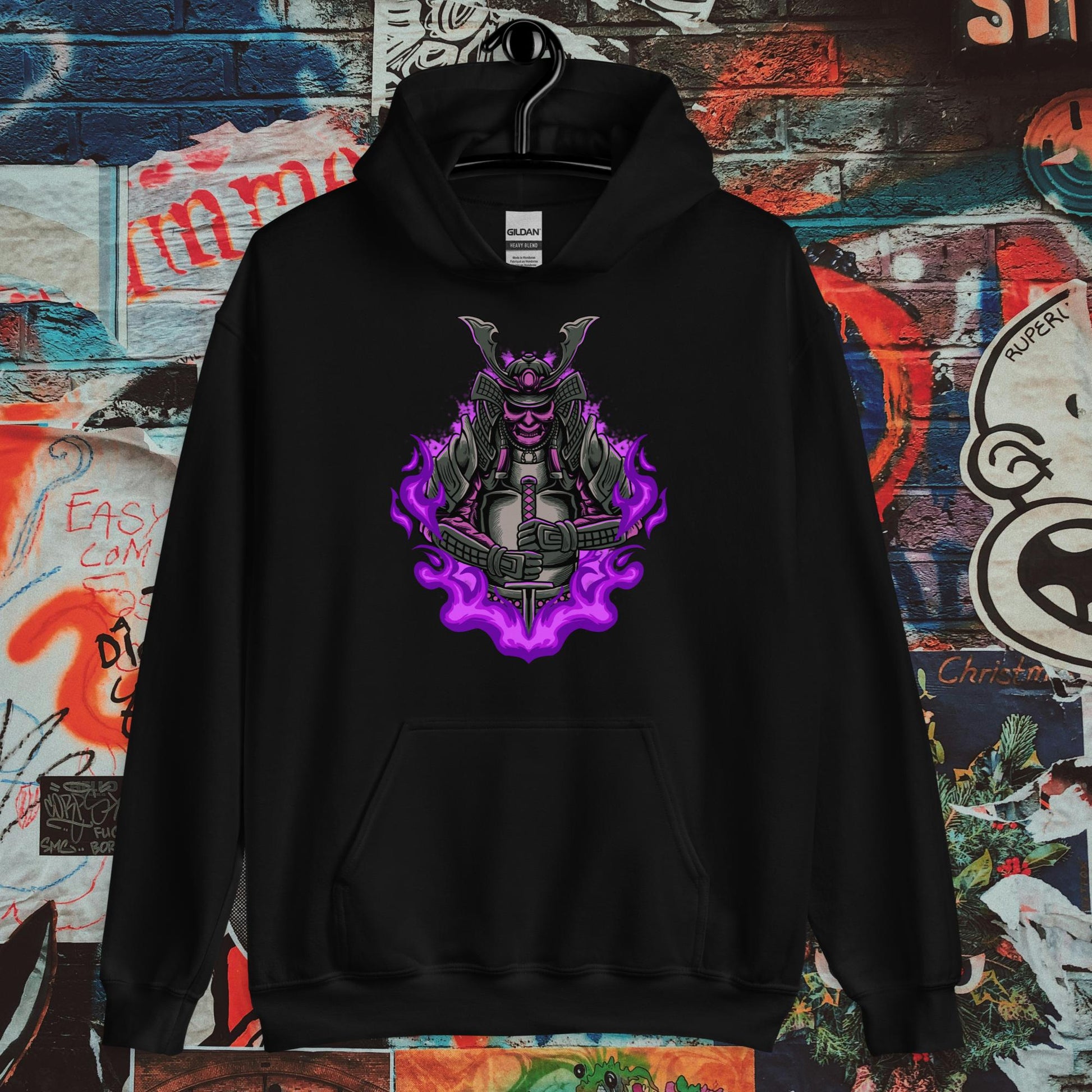 purple mist samurai hoodie