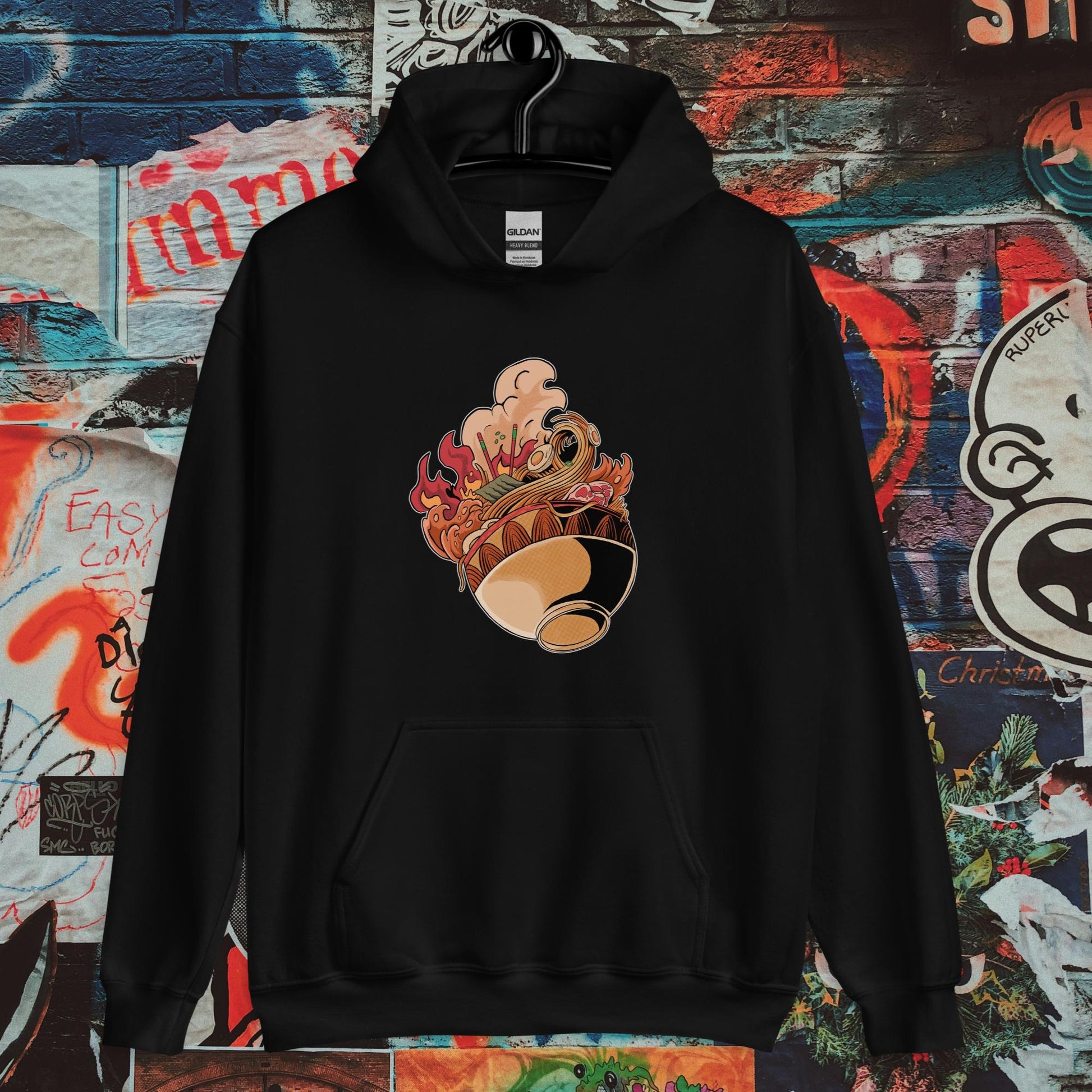 steaming ramen bowl hoodie