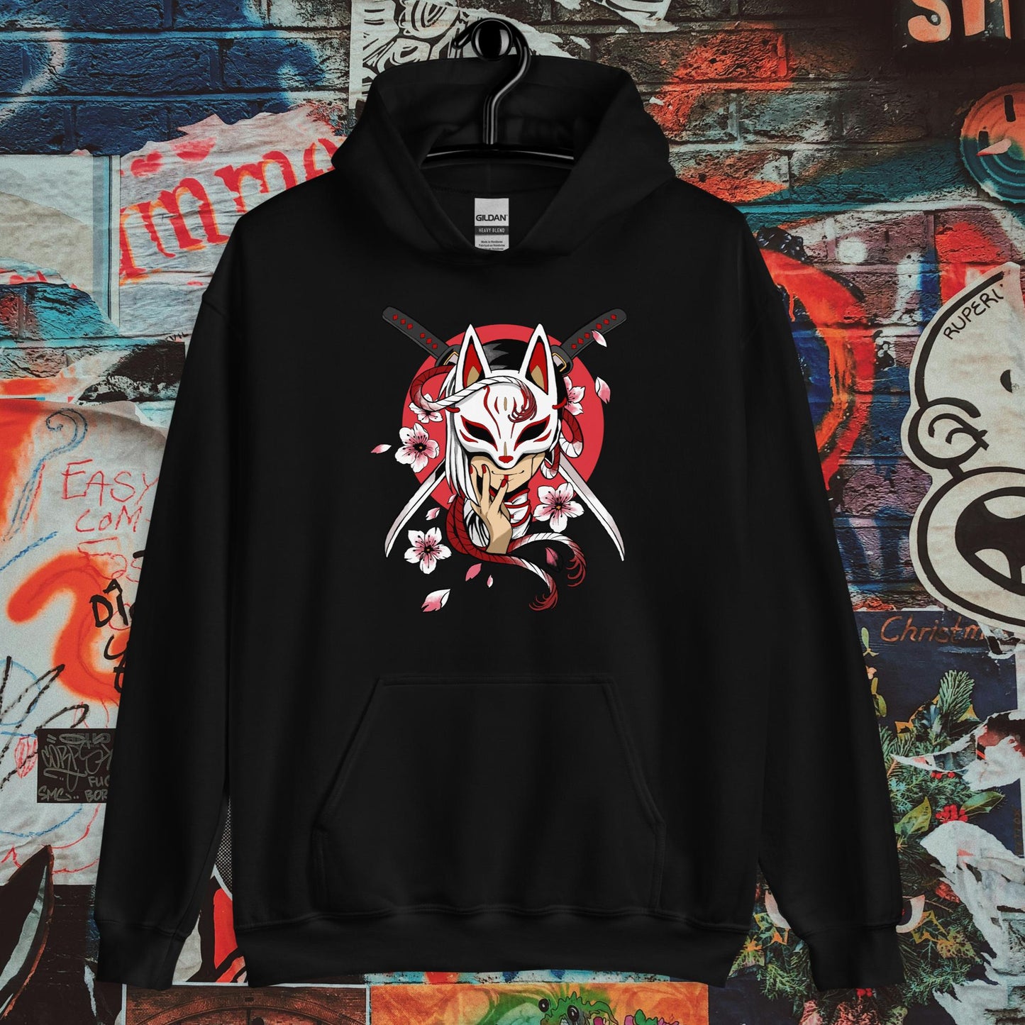 masked girl hoodie