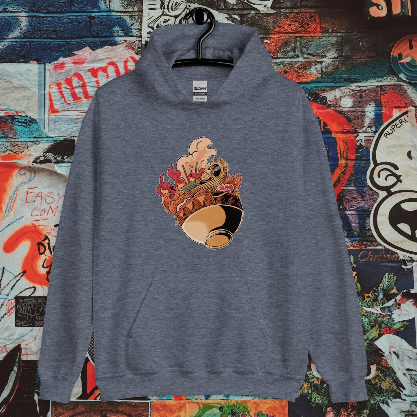 steaming ramen bowl hoodie