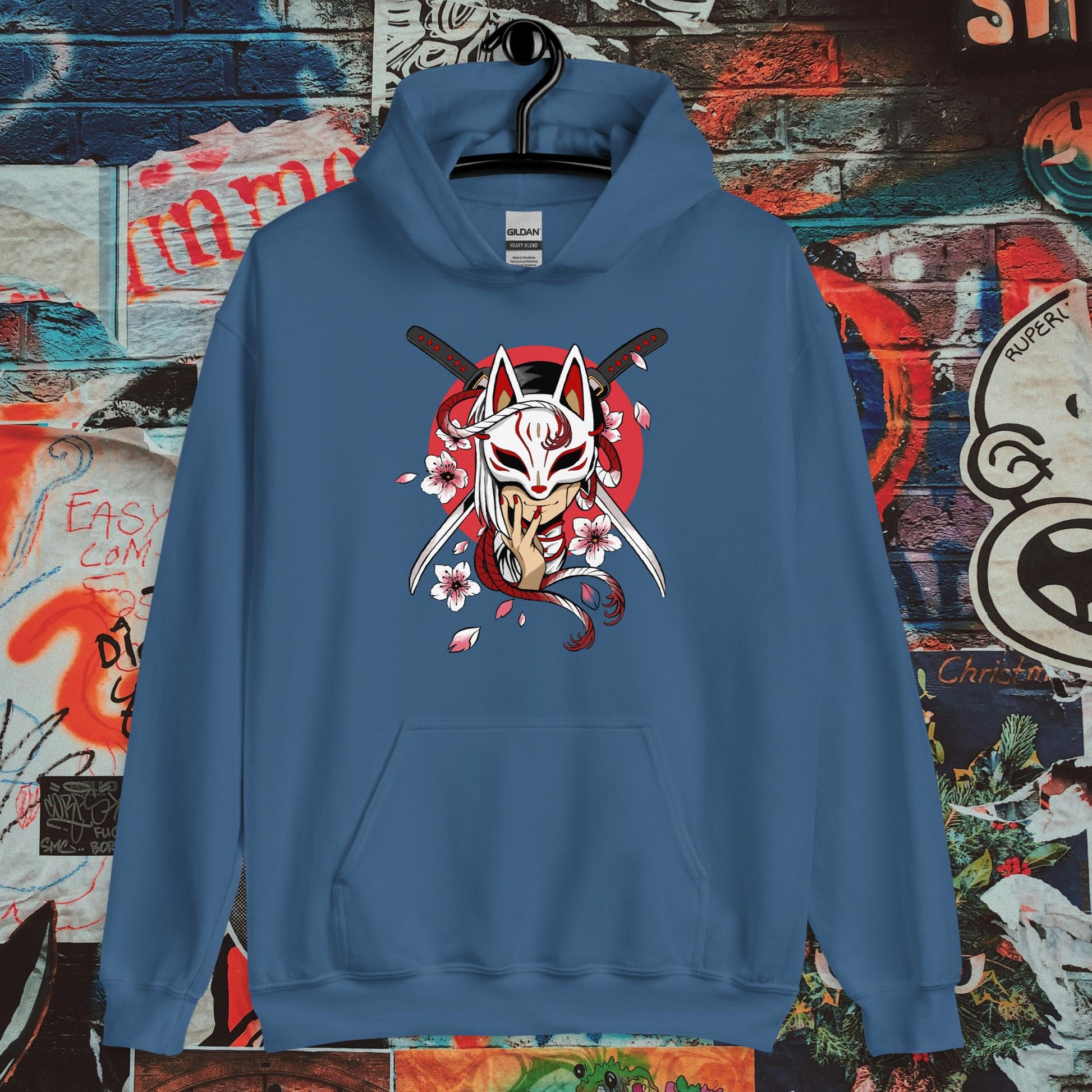 masked girl hoodie