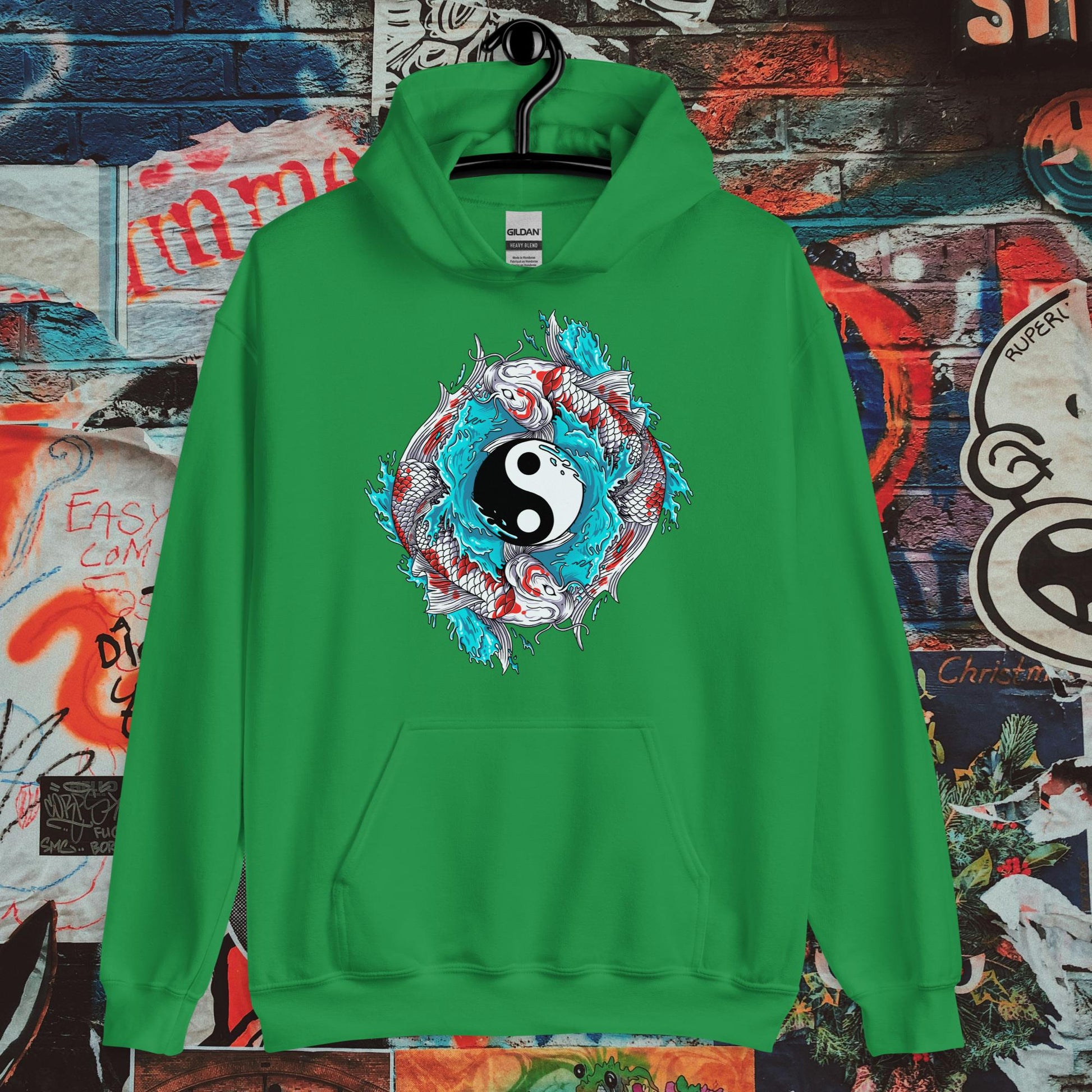 ying yang fish hoodie