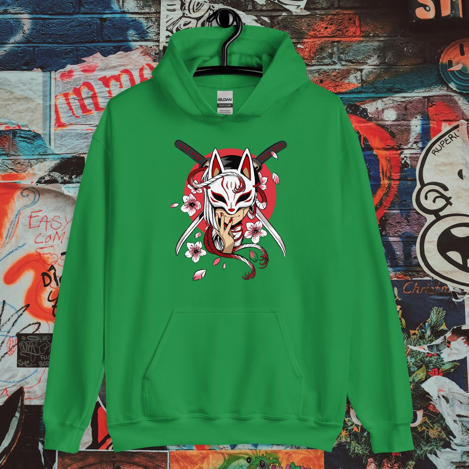 masked girl hoodie