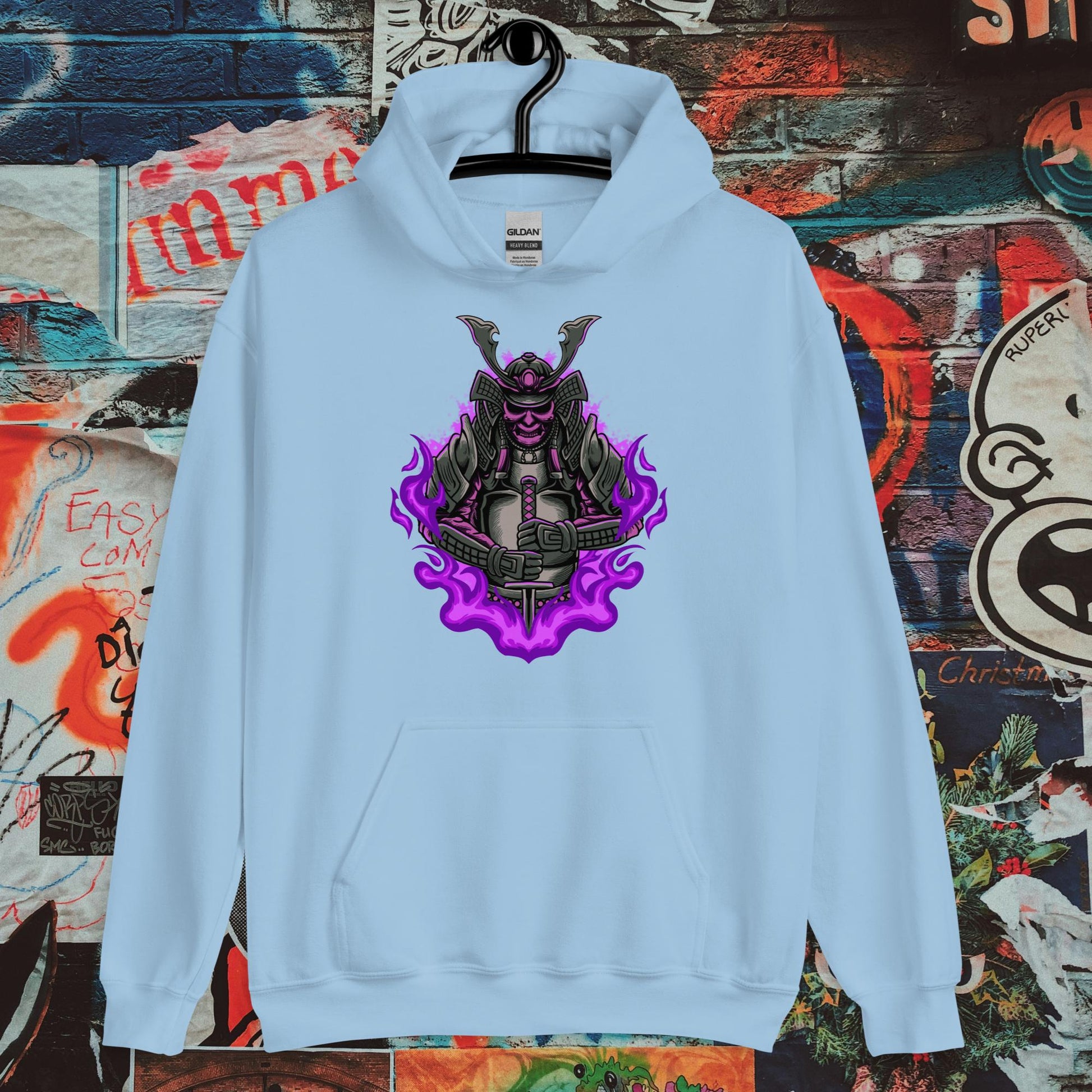 purple mist samurai hoodie