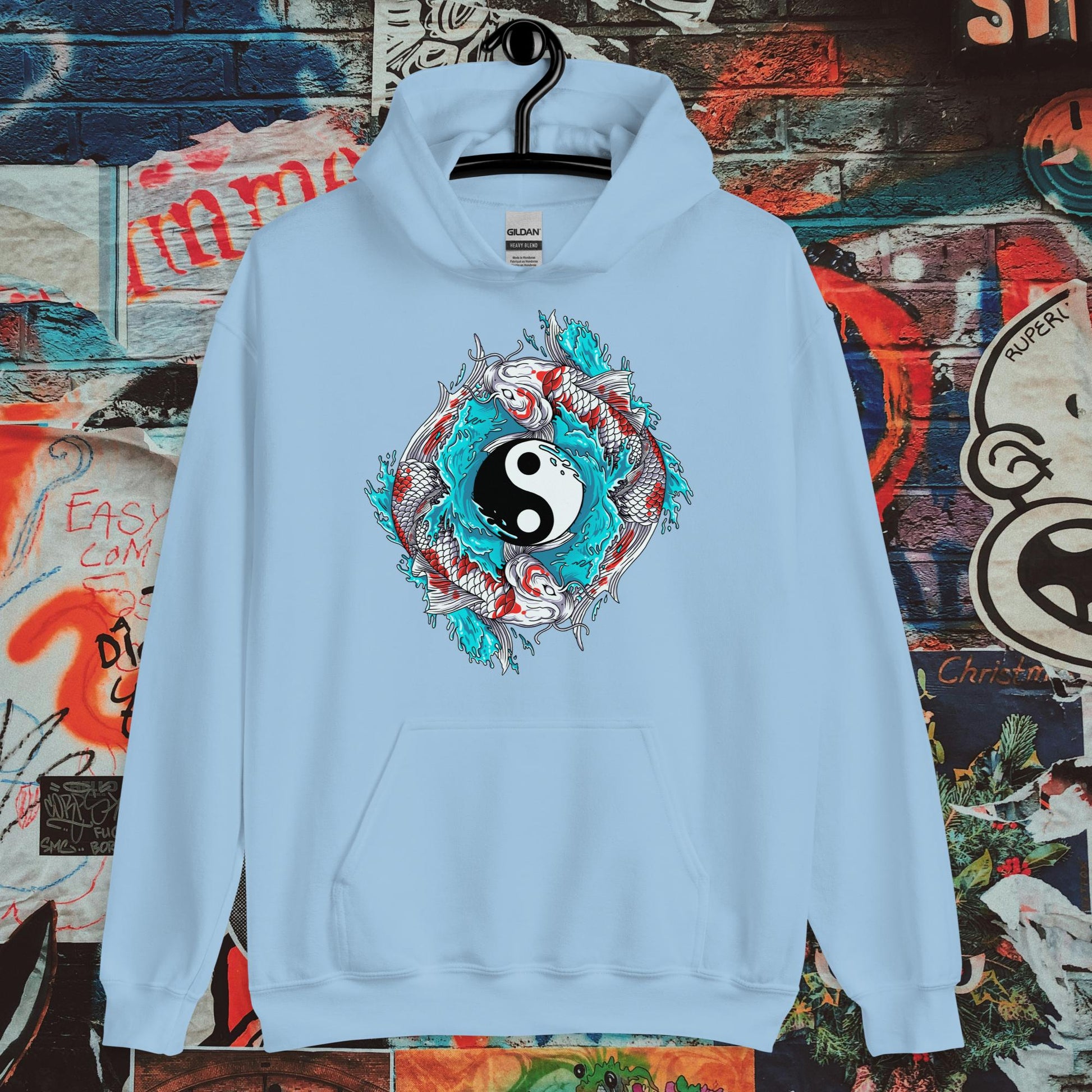 ying yang fish hoodie