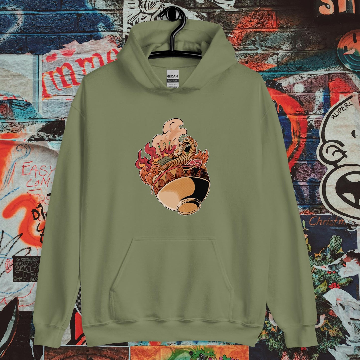 steaming ramen bowl hoodie