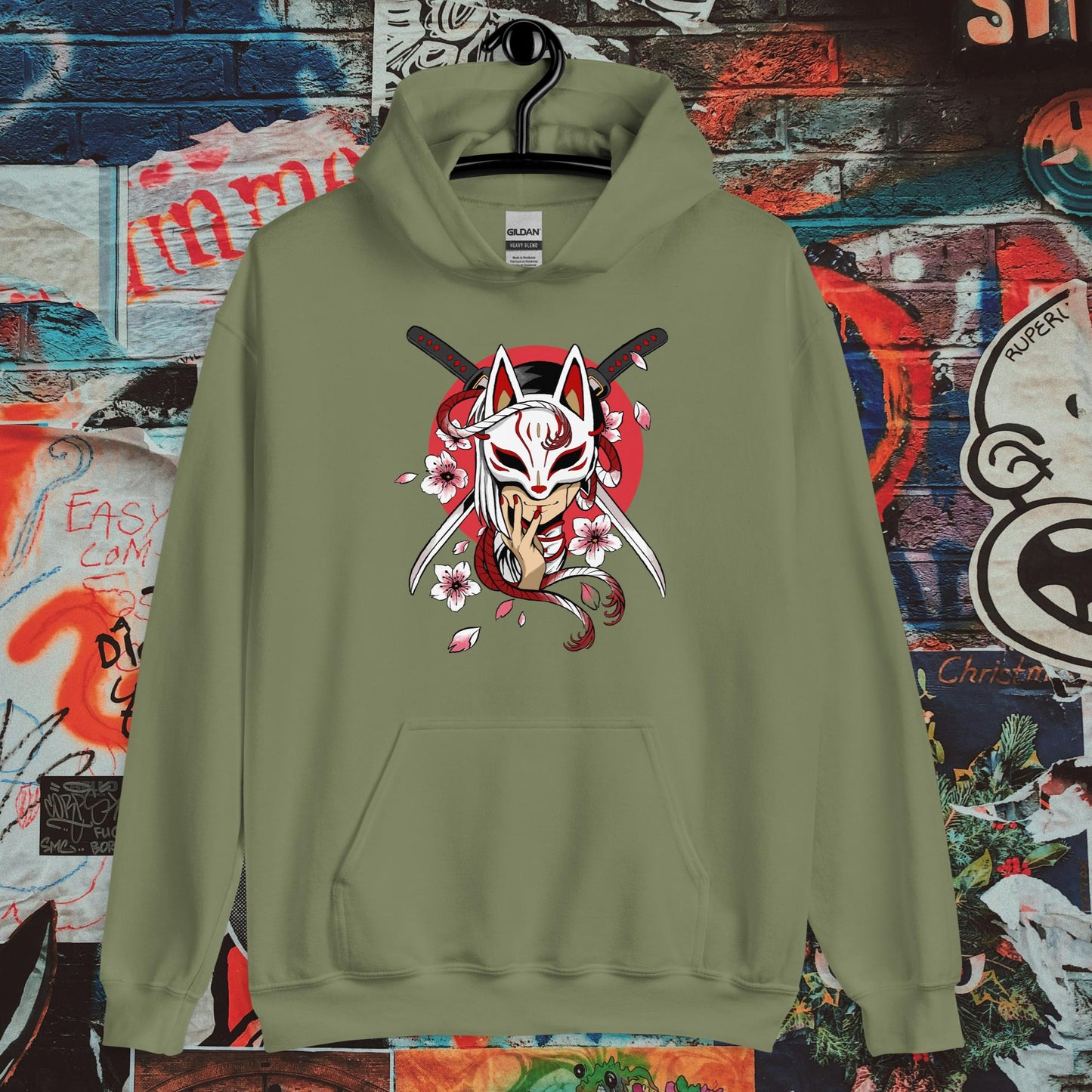 masked girl hoodie