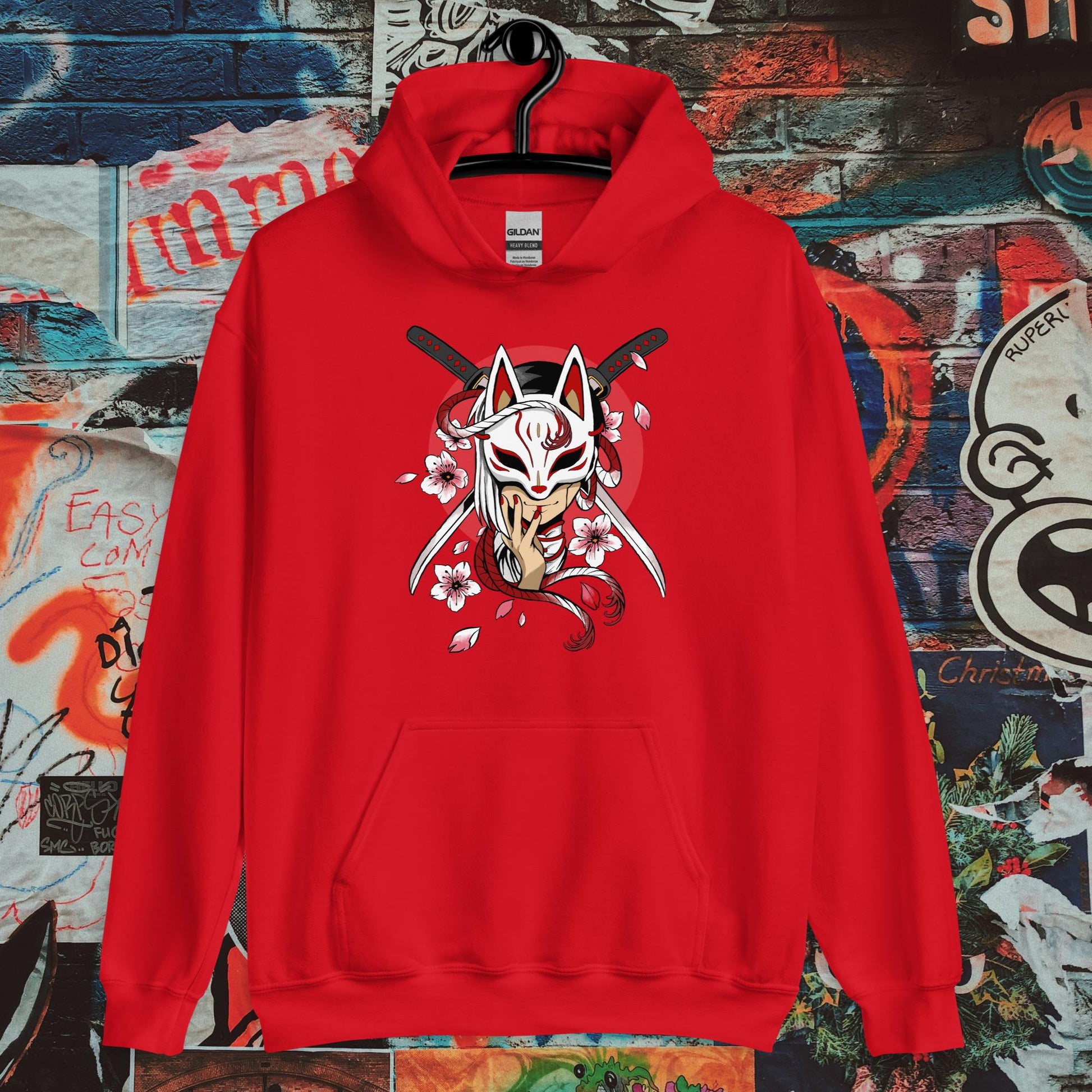 masked girl hoodie