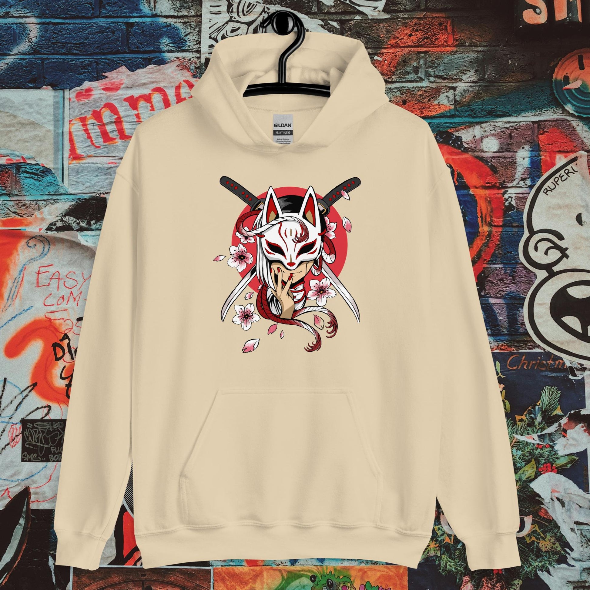 masked girl hoodie