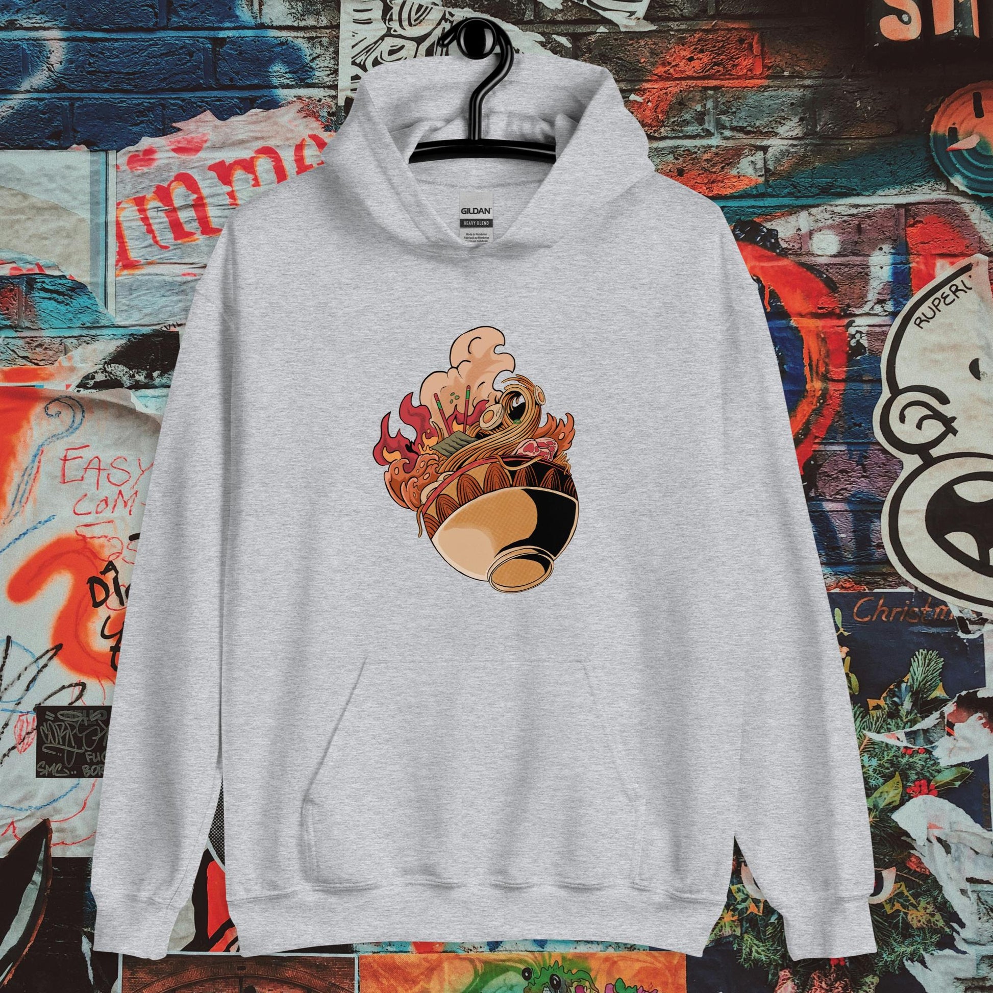 steaming ramen bowl hoodie