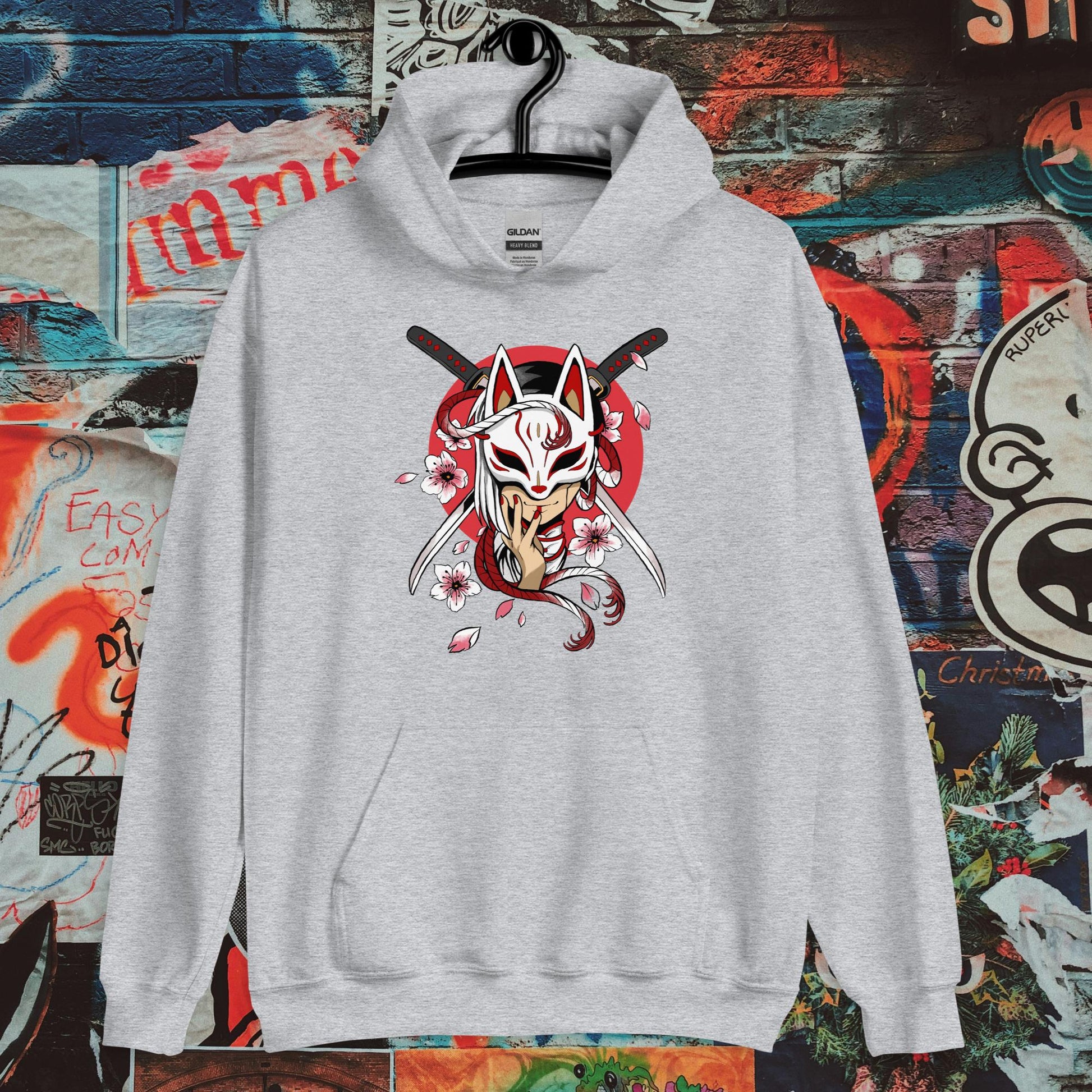 masked girl hoodie