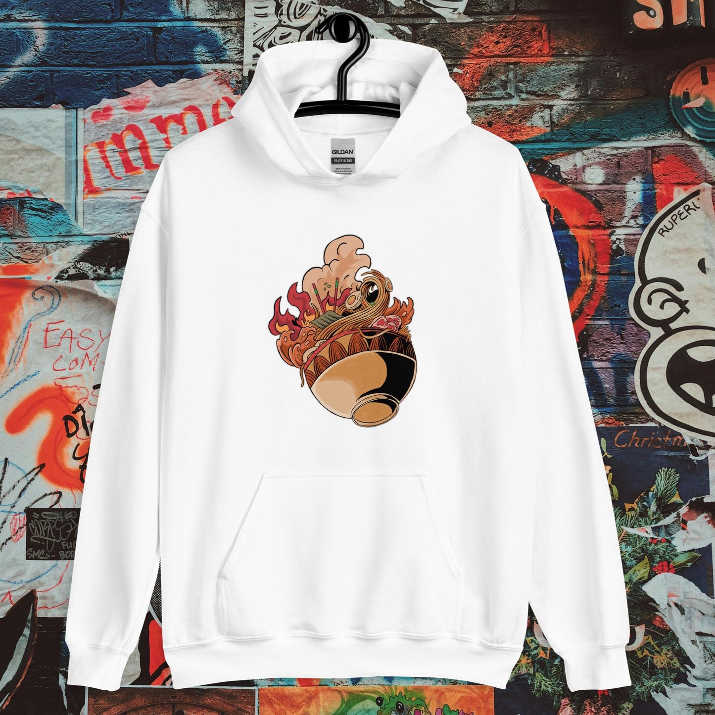 steaming ramen bowl hoodie